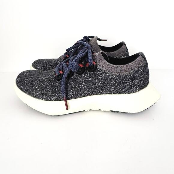 ALLBIRDS Women’s Size 6 Wool Dasher Mizzle Shoes Sneaker Navy Natural - Picture 3 of 9
